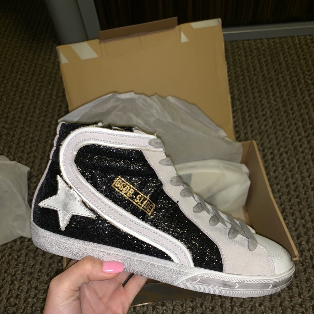 Golden goose sparkly  high top sneakers